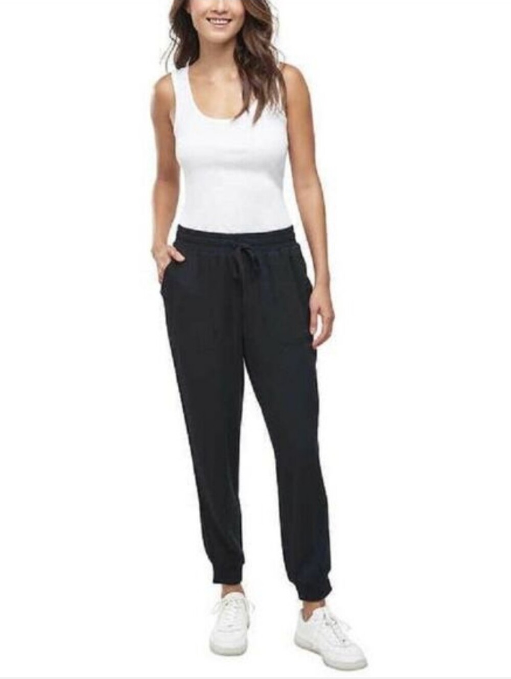 Splendid Black Drawstring Joggers Lightweight Travel Athleisure Outdoor XL